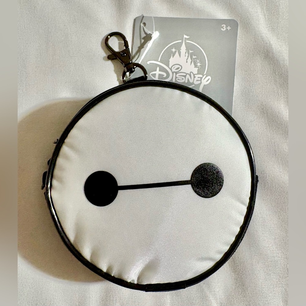 Disney Parks Disneyland Baymax Big Hero 6 Bag Charm Keychain Coin Purse New 2024